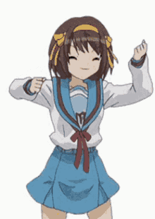 Haruhi Suzumiya Dance GIF - Haruhi Suzumiya Dance Anime Dance GIFs