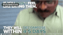 If You Dont Feellike Eating Them,They Will Decomposewithin 4-5 Daysthectter Nciasourc The Betlr Inoua.Gif GIF - If You Dont Feellike Eating Them They Will Decomposewithin 4-5 Daysthectter Nciasourc The Betlr Inoua Poster GIFs