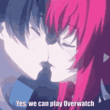 Yes Overwatch GIF - Yes Overwatch Anime Kissing GIFs