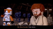Lego Star Wars Obi Wan Kenobi GIF - Lego Star Wars Obi Wan Kenobi Your Move GIFs