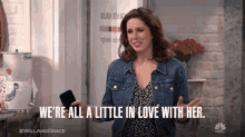 a little in love with her in love giggly thrilled will and grace a little in love with her in love giggly thrilled will and grace