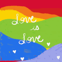 love love is love rainbow pride gay pride