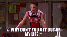 Glee Quinn Fabray GIF - Glee Quinn Fabray Why Dont You Get Out Of My Life GIFs