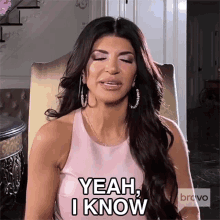 Yeah I Know Real Housewives Of New Jersey GIF - Yeah I Know Real Housewives Of New Jersey Rhnj GIFs