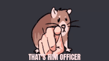 Thats Him Officer Rat Jumping GIF - Thats Him Officer Rat Jumping Rat Pointing GIFs