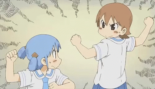 Nichijou Anime GIF - Nichijou Anime Handshake - Discover ...