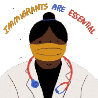 Immigrants Are Essential Immigrant Workers Sticker - Immigrants Are Essential Essential Immigrant Stickers