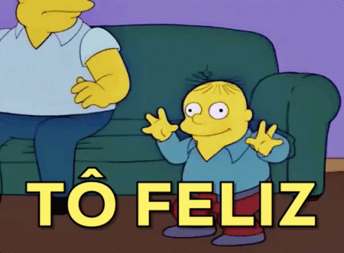Feliz E Puto Meme / Ralph / Os Simpsons GIF.