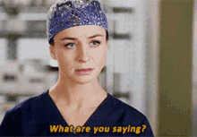 Greys Anatomy Amelia Shepherd GIF - Greys Anatomy Amelia Shepherd What Are You Saying GIFs