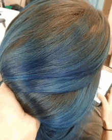 Girl with light blue hair gifs tenor