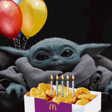 Baby Yoda Baby Yoda Birthday GIF - Baby Yoda Baby Yoda Birthday Baby Yoda Cake GIFs