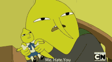 Earl Of Lemongrab We Hate You GIF - Earl Of Lemongrab We Hate You Adventure Time GIFs