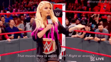 alexa bliss right or wrong equals wwe raw