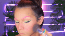 Brush To Even Blush On GIF - Brush To Even Blush On Makeup Tutorial GIFs