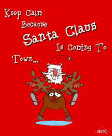 Reindeer Santa Claus Is Coming To Town GIF - Reindeer Santa Claus Is Coming To Town GIFs