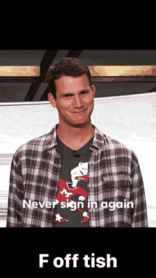 Never Sign In Again F Off Tish GIF - Never Sign In Again F Off Tish Smile GIFs
