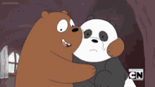 We Bare Bears Hug GIF - We Bare Bears Hug Friend GIFs