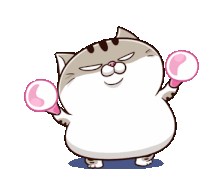 Ami Fat Cat Light Stick Sticker - Ami Fat Cat Light Stick Cheering Stickers