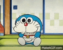 Doraemon Blowing GIF - Doraemon Blowing Gum GIFs