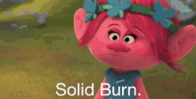 Solid Burn. GIF - Trolls Movie Solid Burn Sassy GIFs