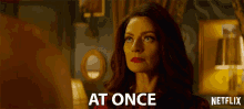 at once michelle gomez mary wardell chilling adventures of sabrina right now