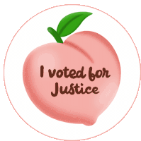 I Voted For Justice No Justice No Peace Sticker - I Voted For Justice Justice No Justice No Peace Stickers