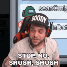Stop No Shush Shush Doodybeard GIF - Stop No Shush Shush Doodybeard Stop GIFs