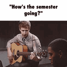 Andy Samberg Hows The Semester Going GIF - Andy Samberg Hows The Semester Going Shrieks GIFs