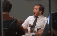 Oh No She Didn'T GIF - Parks And Rec Andy Dwyer Chris Pratt GIFs