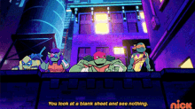 Rise Of The Tmnt Michelangelo GIF - Rise Of The Tmnt Michelangelo You Look At A Blank Sheet And See Nothing GIFs