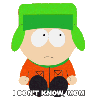 I Dont Know Mom Kyle Broflovski Sticker - I Dont Know Mom Kyle Broflovski South Park Stickers