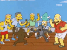 Simpsons Fight GIF - Simpsons Fight Pelea GIFs