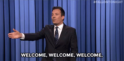 Welcome Welcome Welcome - Jimmy Fallon GIF - Jimmy Fallon Welcome Welcome Back GIFs