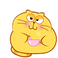 Egg Yolk Cat Fat Sticker - Egg Yolk Cat Fat Kitty Kat Stickers