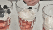 Red, White, And Blue Parfait GIF - Independence Day Delicious Dessert GIFs