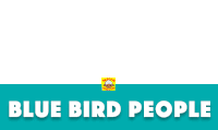 Navamojis Blue Bird People Sticker - Navamojis Blue Bird People Stickers