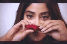 Janhvi Kapoor Lipstick GIF - Janhvi Kapoor Janhvi Lipstick GIFs