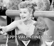 lucille ball pour drink happy valentines day