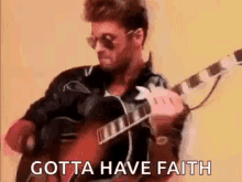 George Michael Have Faith GIF - George Michael Have Faith Plays Guitar GIFs
