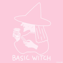 basic witch pink halloween basic texting