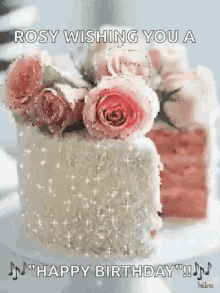 Cake Roses GIF - Cake Roses Happy Birthday GIFs