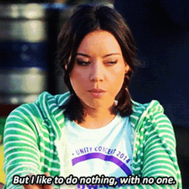 Parks And Rec April Ludgate GIF - Parks And Rec April Ludgate But I Like To Do Nothing GIFs