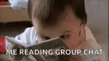 Me Reading Group Chats GIF - Me Reading Group Chats Frantic GIFs