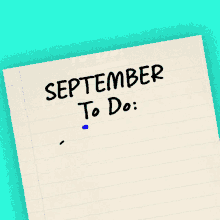 September Happy September GIF - September Happy September To Do GIFs