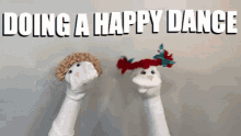 Your Happy Workplace Sock Puppet Scenarios GIF - Your Happy Workplace Sock Puppet Scenarios Happy Dance GIFs