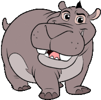 Hippo Hippopotamus Sticker - Hippo Hippopotamus Animal Stickers