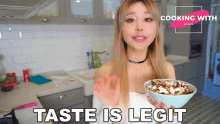 Taste It Legit Wenjie Huang GIF - Taste It Legit Wenjie Huang Wengie GIFs