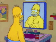 Homer The Simpsons GIF - Homer The Simpsons Muscle GIFs