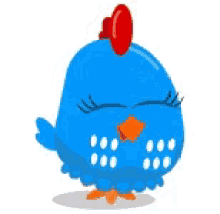 excited giddy tapping toes agitated blue bird