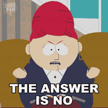 The Answer Is No Sheila Broflovski GIF - The Answer Is No Sheila Broflovski South Park GIFs
